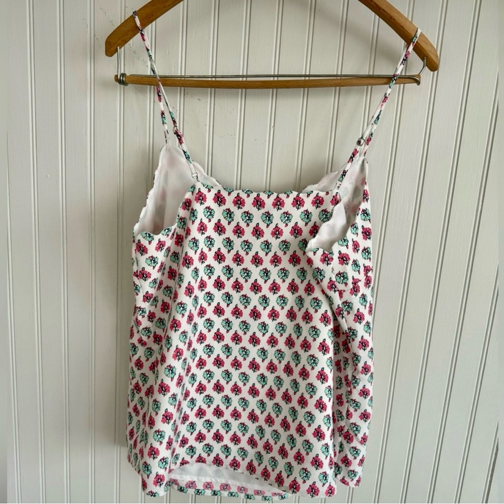 J. Crew Pink and Blue Floral Print Camisole Size 6 - Picture 4 of 4